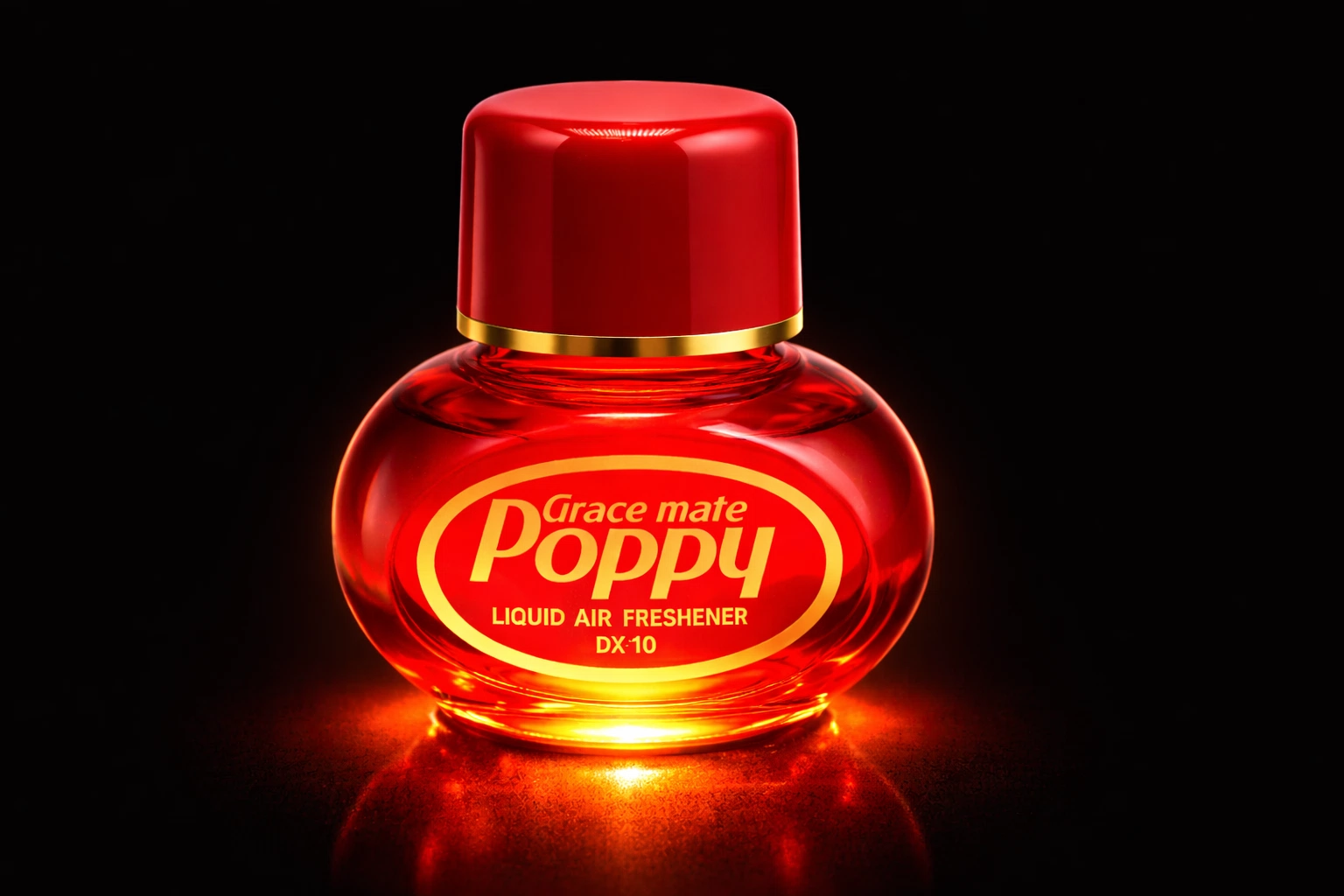 Poppy Original Cherry podsvícená zespodu – prosvětlená tekutina